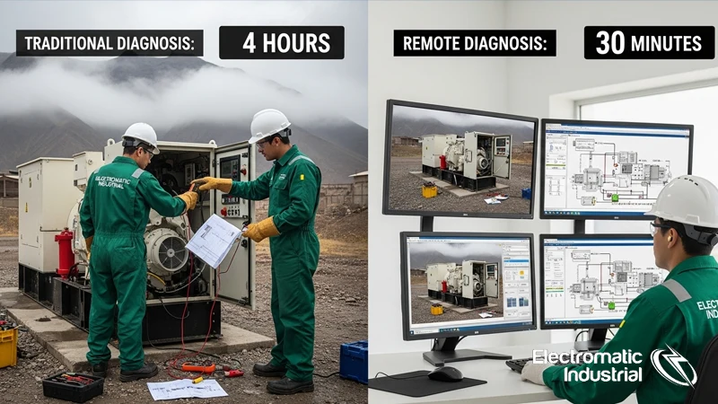 ¿Cuánto Tiempo se Ahorra con el Diagnóstico Remoto de Averías en un Grupo Electrógeno?